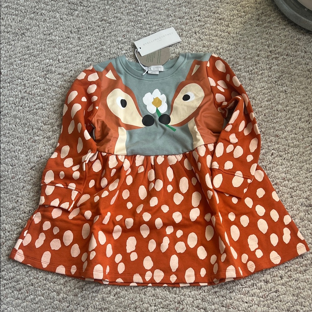 Stella McCartney Kids Fox and Flower Print Top